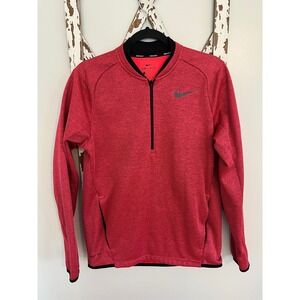 Nike Golf Therma Pullover Quarter Zip Red Size Small Men